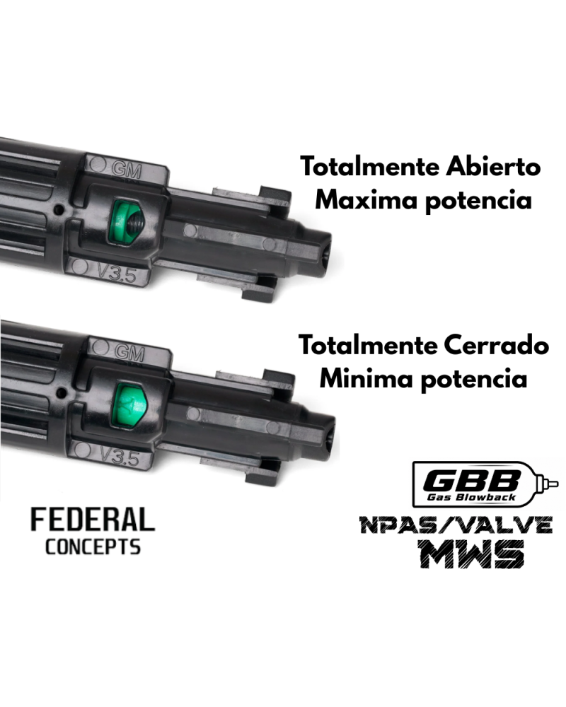 Federal Concepts FEDA Valve NPAS TM MWS | AirsoftYecla