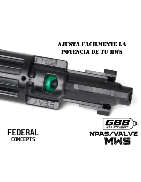 Federal Concepts FEDA Valve NPAS TM MWS | AirsoftYecla