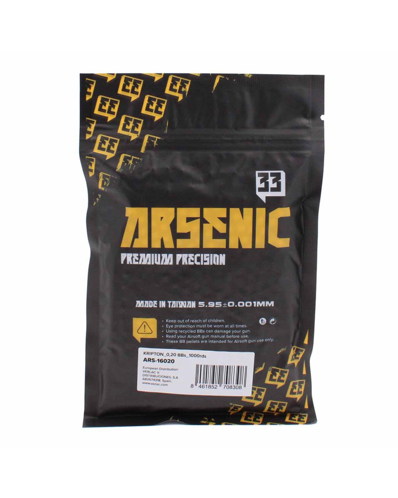 Bolas 6 mm Krypton 0,20 g 1000 uds - Arsenic