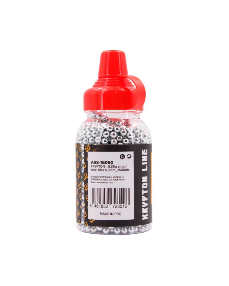 Bolas de acero 4.5 mm Kripton 1500RDS - Arsenic | Airsoft Yecla