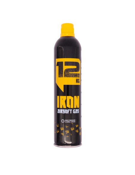 Gas para airsoft IRON 12kg (600ml) con silicona - Arsenic
