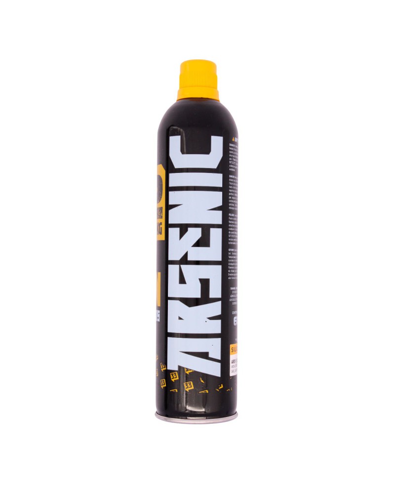 Gas para airsoft IRON 12kg (600ml) con silicona - Arsenic