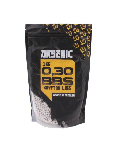 Bolas Krypton 6mm 0,30 g 1 kg - Arsenic | Airsoft Yecla