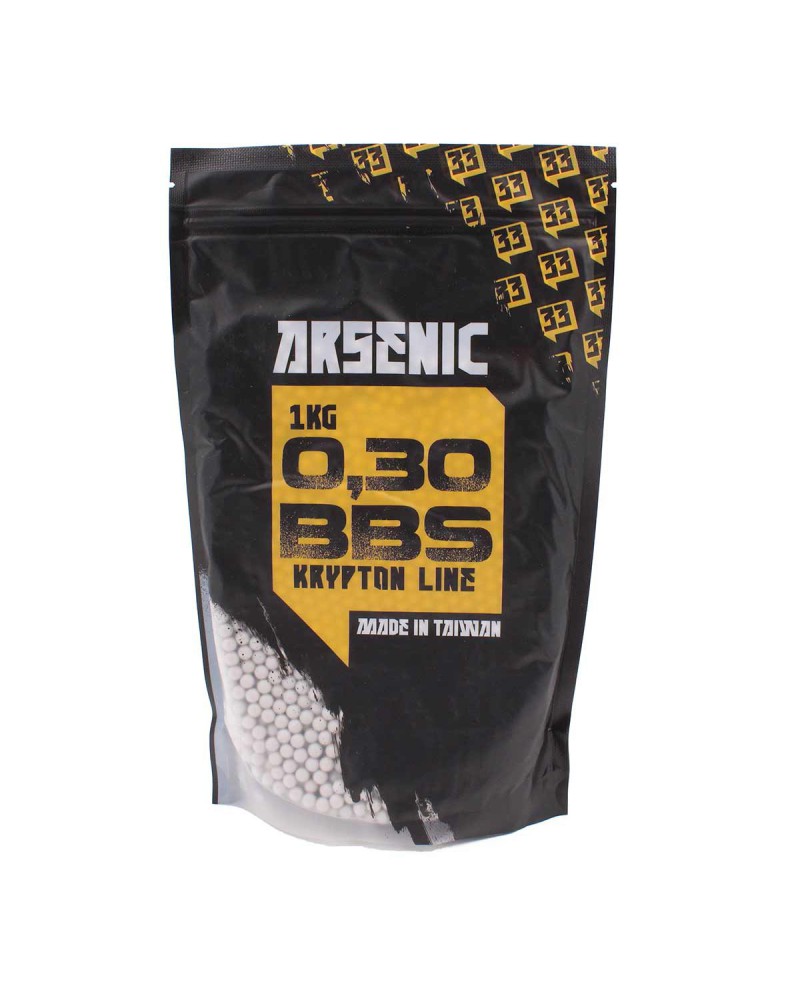 Bolas Krypton 6mm 0,30 g 1 kg - Arsenic | Airsoft Yecla