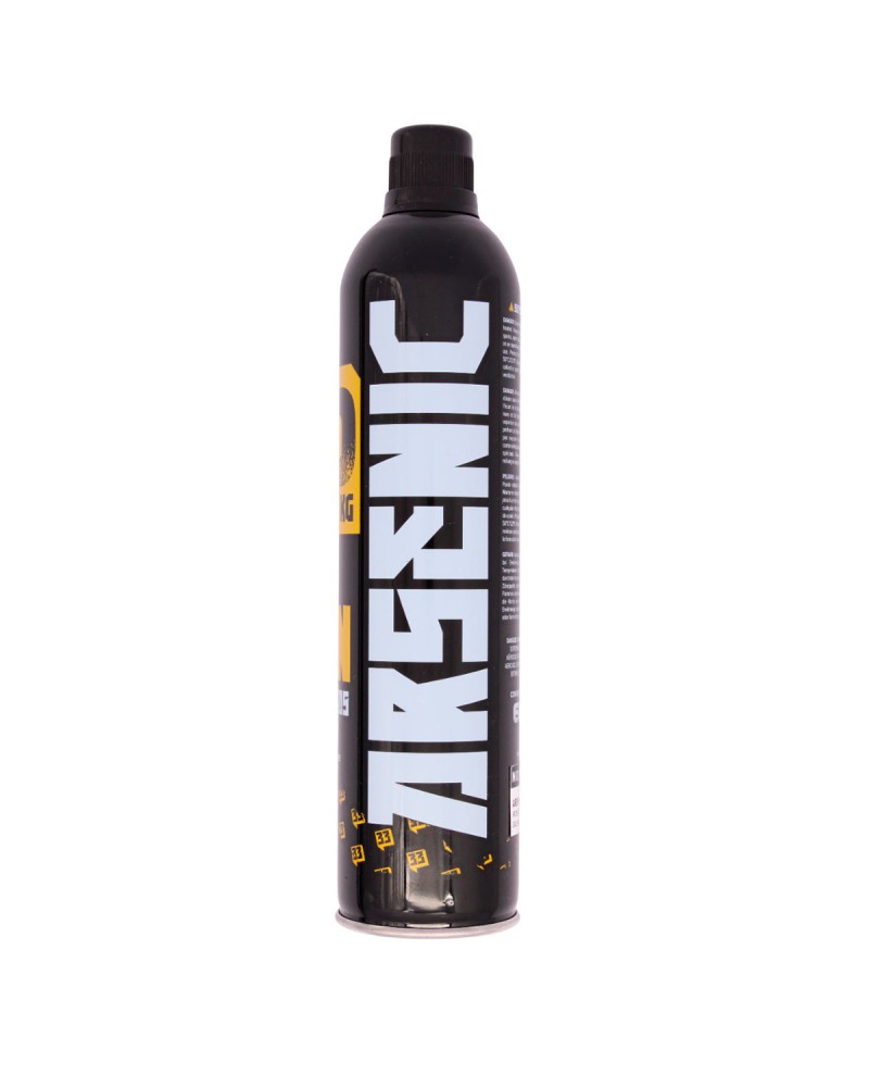 Gas IRON 10kg 600ml sin silicona - Arsenic | Airsoft Yecla