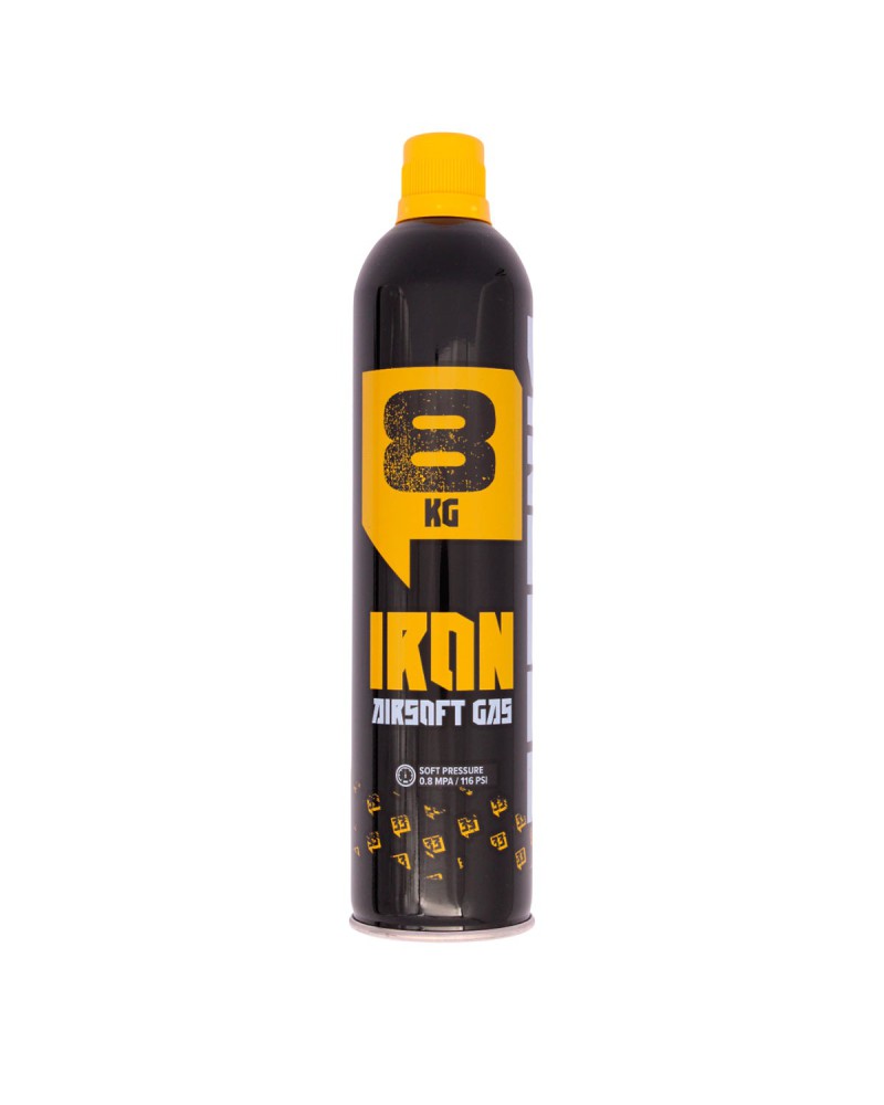 Botella Gas IRON 8kg 600ml con silicona - Arsenic | Airsoft Yecla