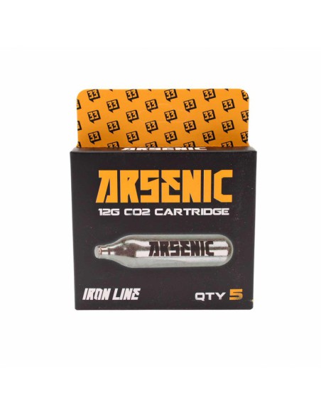 Bombona CO2 12 g pack 5 unidades - Arsenic