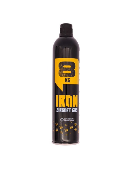 Gas IRON 8 kg sin silicona 600 ml - Arsenic