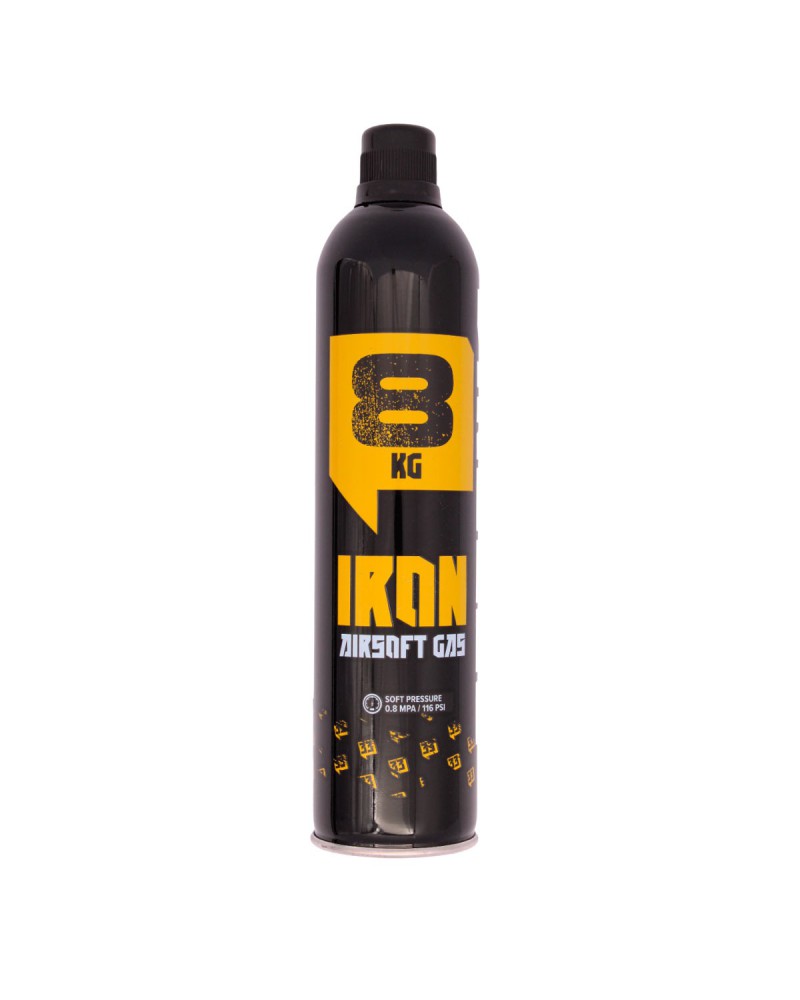 Gas IRON 8 kg sin silicona 600 ml - Arsenic