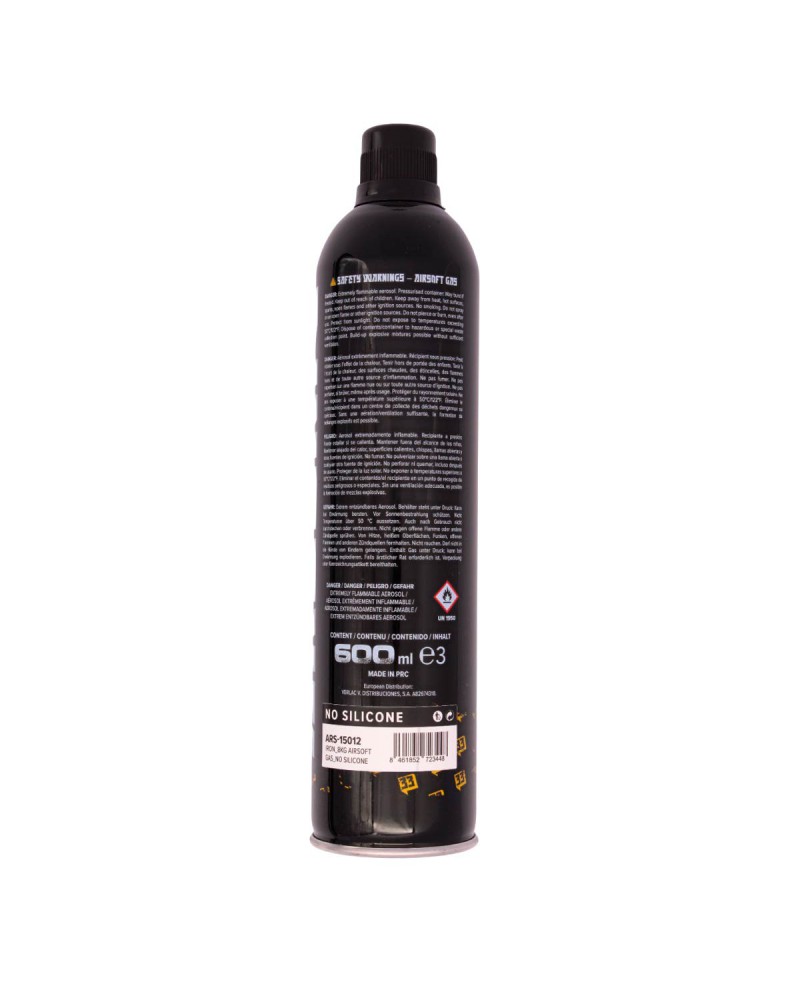 Gas IRON 8 kg sin silicona 600 ml - Arsenic