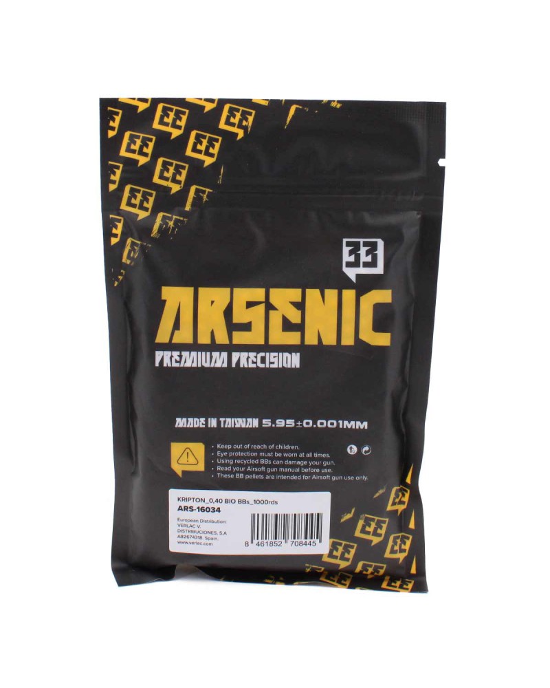 Bolas Krypton BIO 0,40 g 6 mm 1000 unidades - Arsenic