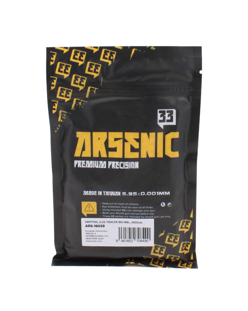 Bolas trazadoras Krypton BIO 6 mm 0,25 g 1000 uds - Arsenic