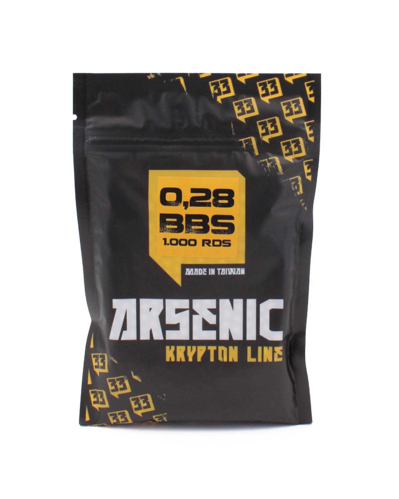 Bolas Krypton 0,28 g 6 mm 1000und blancas - Arsenic