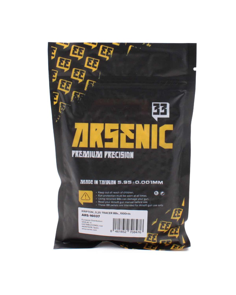 Bolas trazadoras Krypton BIO 0.25g 6mm 1000 uds - Arsenic