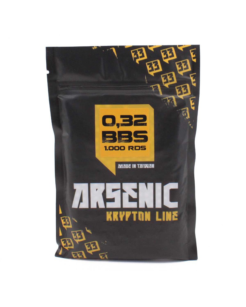 Bolas 6 mm Krypton 0,32 g 1000 blancas - Arsenic