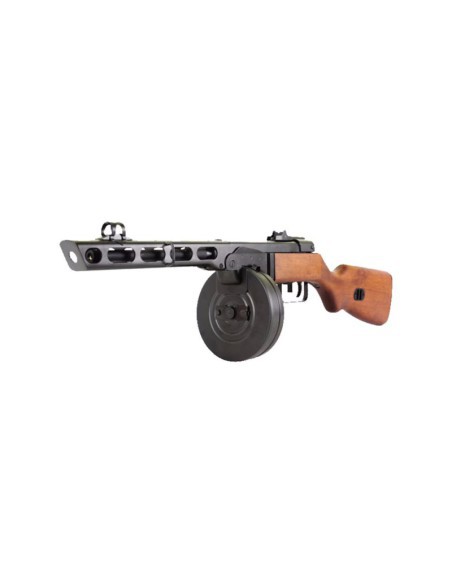 Subfusil PPSh-41 AEG EBB tambor 2000 BBs - S&T