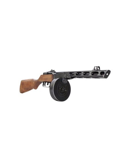 Subfusil PPSh-41 AEG EBB tambor 2000 BBs - S&T