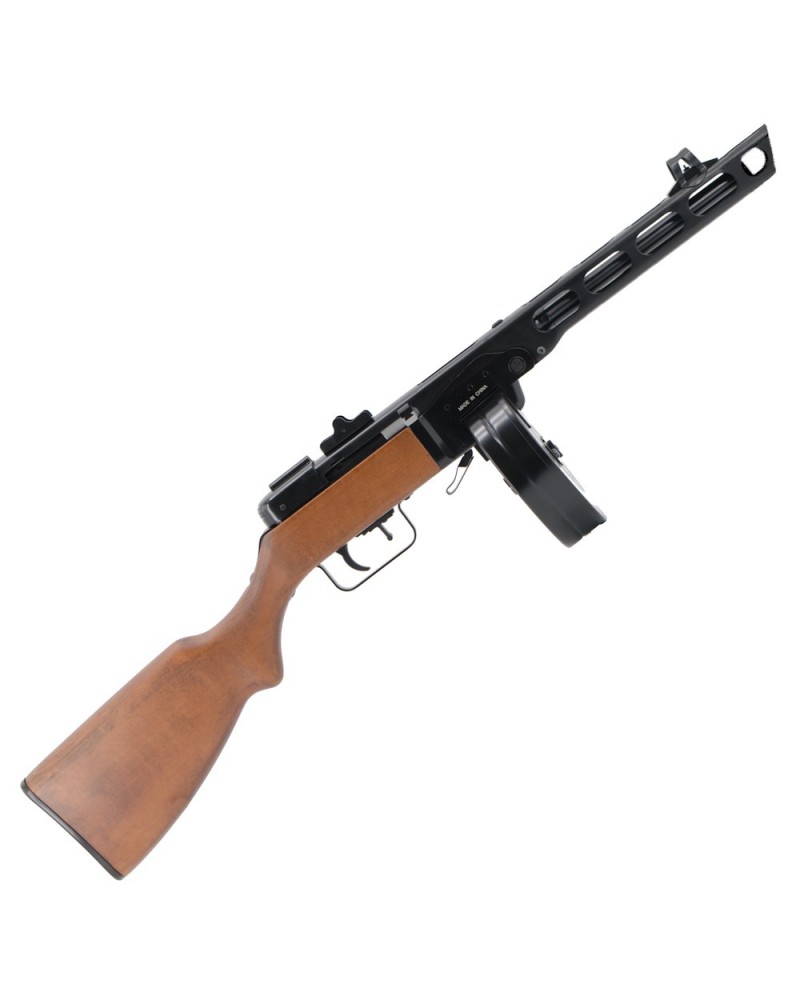 Subfusil PPSh-41 AEG EBB tambor 2000 BBs - S&T