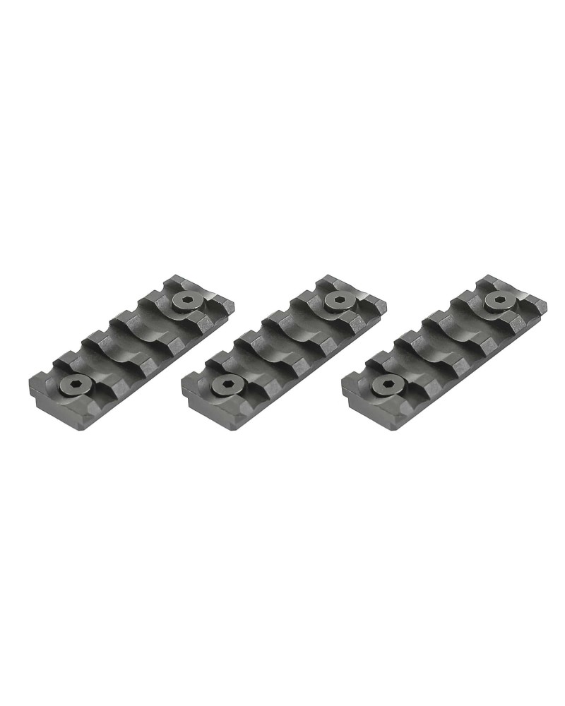 Pack 3 raíles Picatinny 5 ranuras para Keymod 21 mm | Airsoft Yecla
