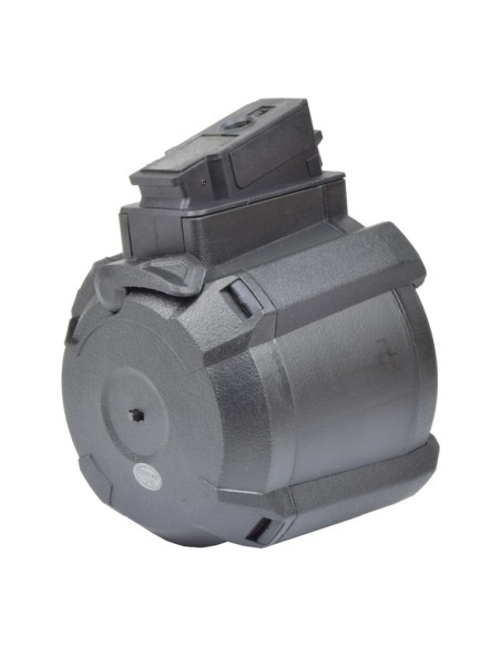 Cargador tambor eléctrico 1200 BBs para AK B90-3A BK negro - A&K