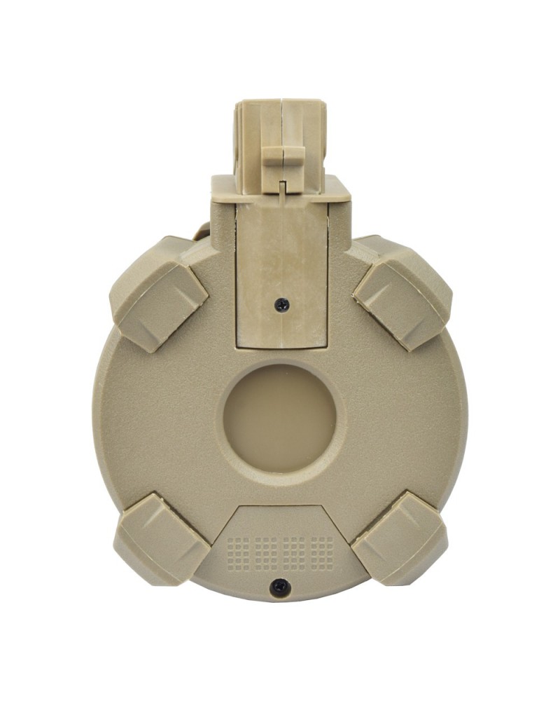 Cargador tambor 1200 BBs para AK Dark Earth - A&K | Airsoft Yecla