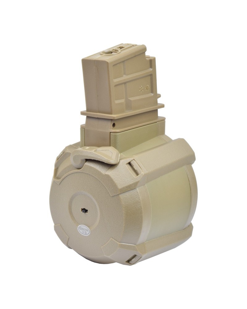 Cargador tambor eléctrico 1200 BBs para G36 - A&K