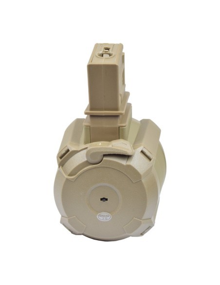 Cargador tambor eléctrico 1200 BBs para G36 - A&K