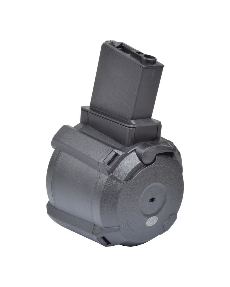 Cargador tambor eléctrico DRUM 1200 BBs M4/M16 - A&K