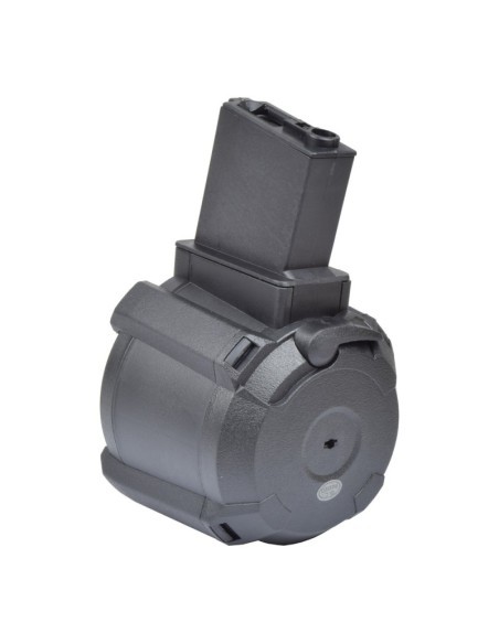 Cargador tambor eléctrico DRUM 1200 BBs M4/M16 - A&K