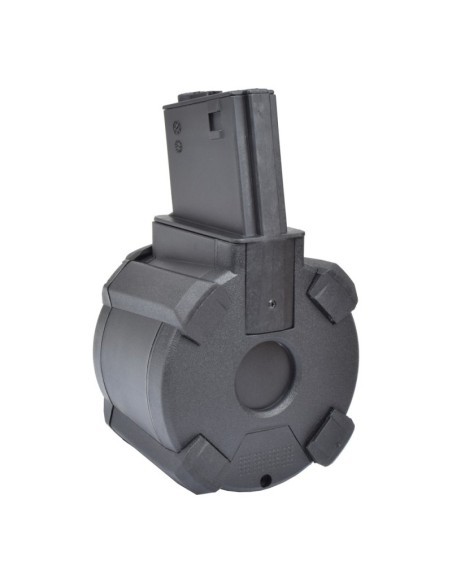Cargador tambor eléctrico DRUM 1200 BBs M4/M16 - A&K