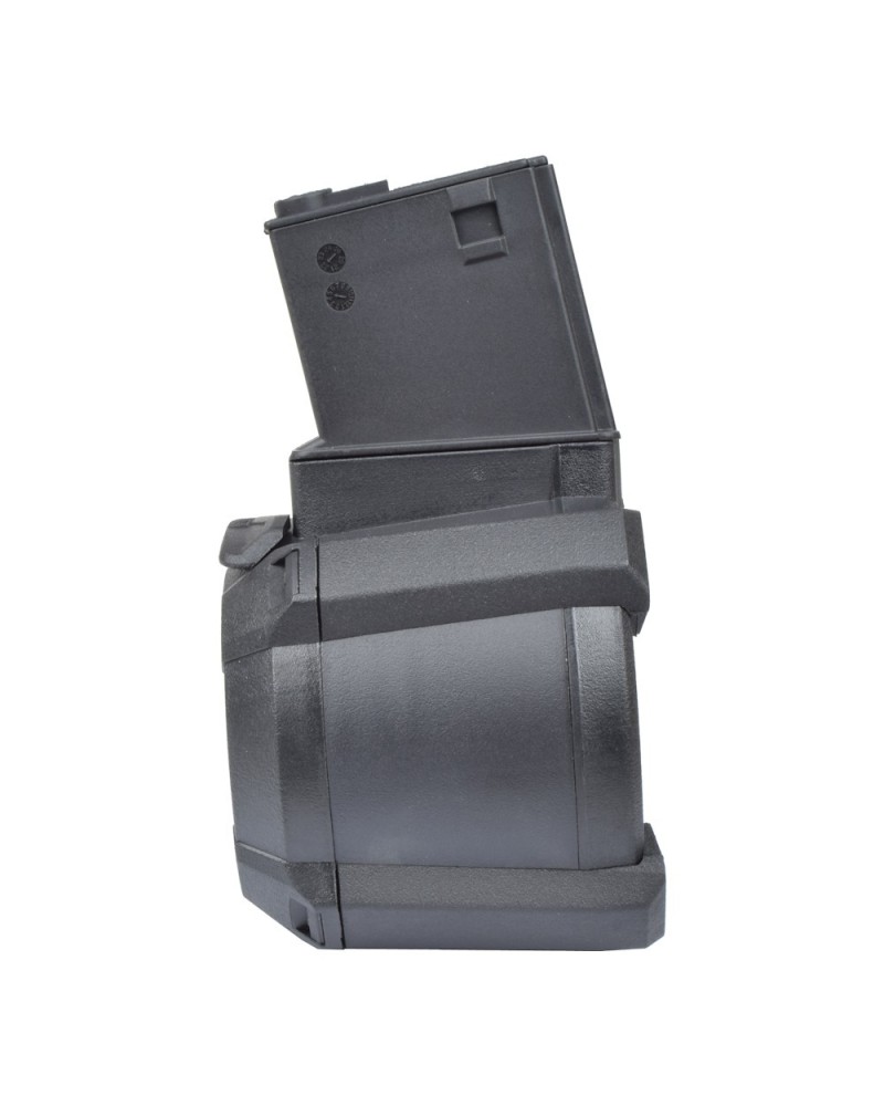 Cargador tambor eléctrico DRUM 1200 BBs M4/M16 - A&K