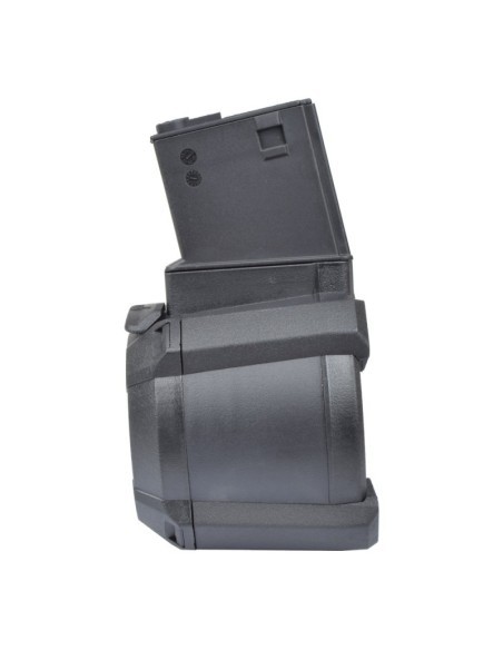 Cargador tambor eléctrico DRUM 1200 BBs M4/M16 - A&K