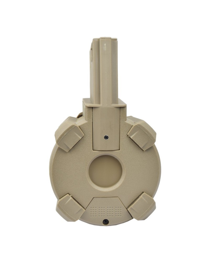 Cargador tambor 1200 BBs para M4/M16 A&K | Airsoft Yecla