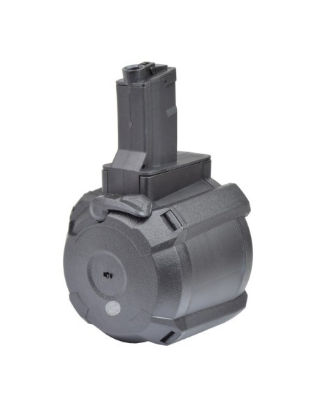 Cargador tambor eléctrico 1200 BBs para MP5 B90-4C BK - A&K