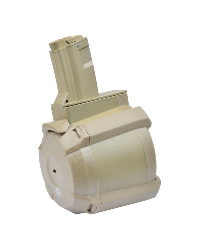 Cargador tambor eléctrico A&K B90-4C TN 1200 BBs | Airsoft Yecla