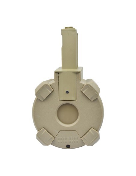 Cargador tambor eléctrico A&K B90-4C TN 1200 BBs | Airsoft Yecla