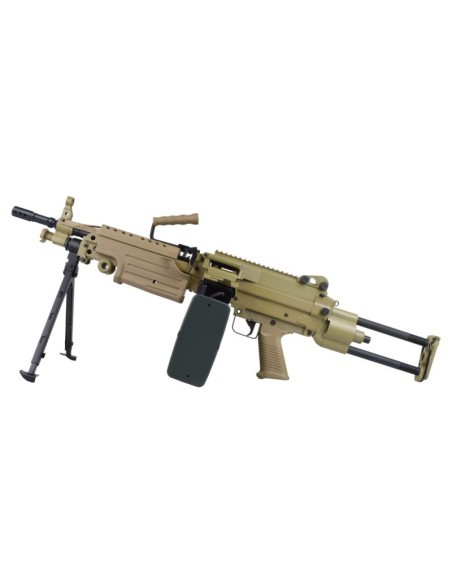 Ametralladora M249 Para AEG Metal Dark Earth - A&K