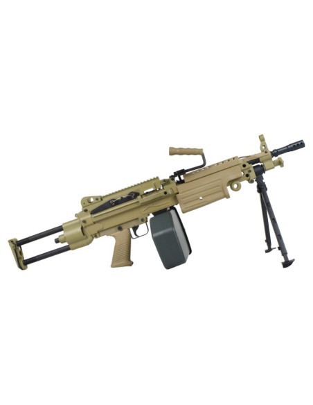 Ametralladora M249 Para AEG Metal Dark Earth - A&K