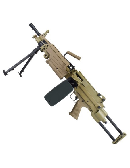 Ametralladora M249 Para AEG Metal Dark Earth - A&K