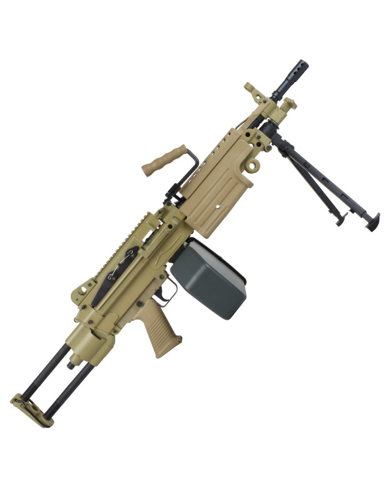 Ametralladora M249 Para AEG Metal Dark Earth - A&K