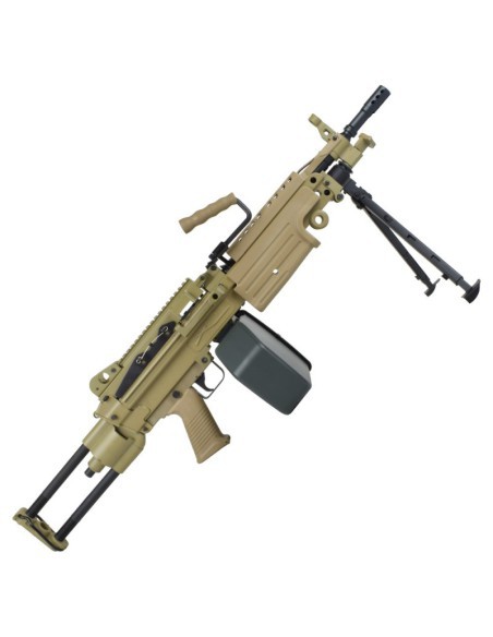 Ametralladora M249 Para AEG Metal Dark Earth - A&K