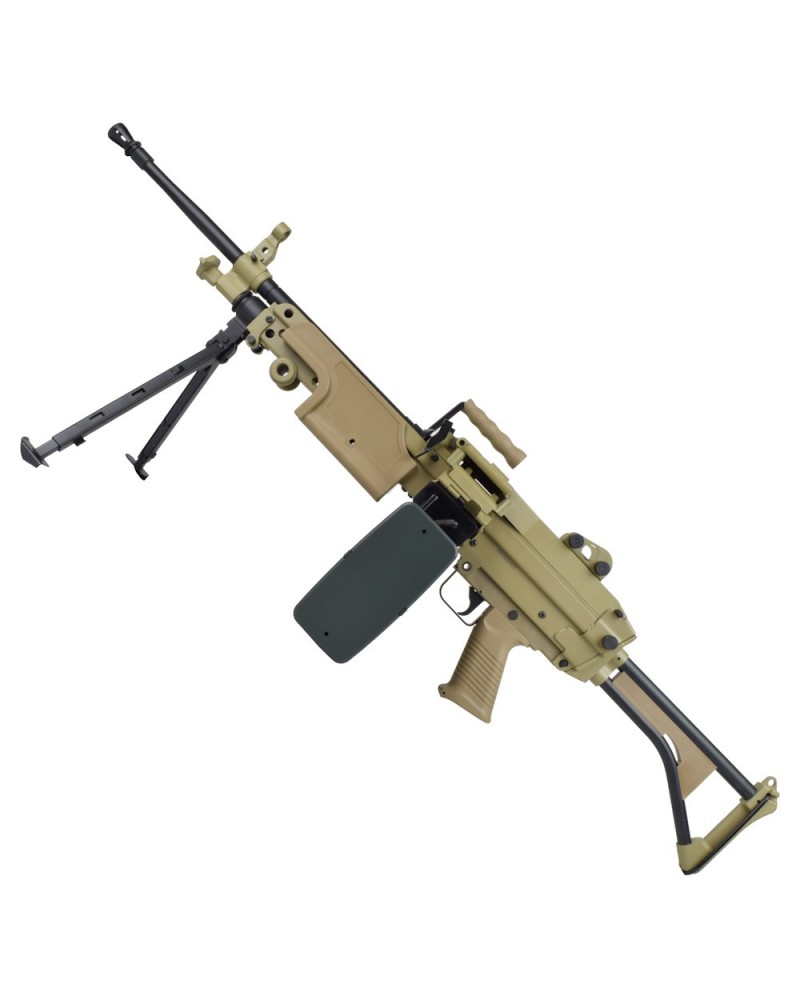 Ametralladora AEG M249-MK1 metálica Dark Earth - A&K