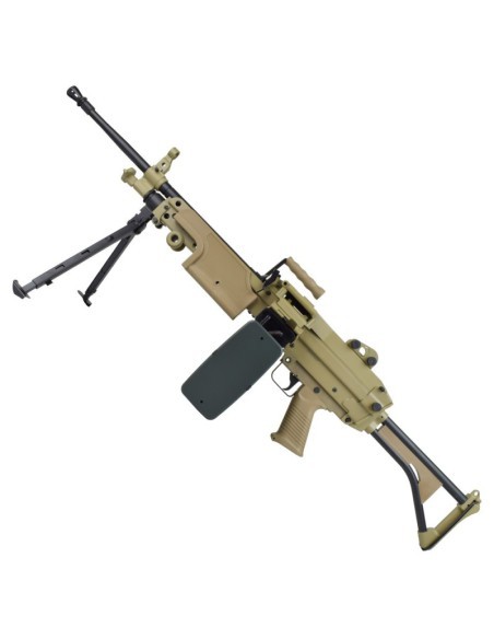 Ametralladora AEG M249-MK1 metálica Dark Earth - A&K