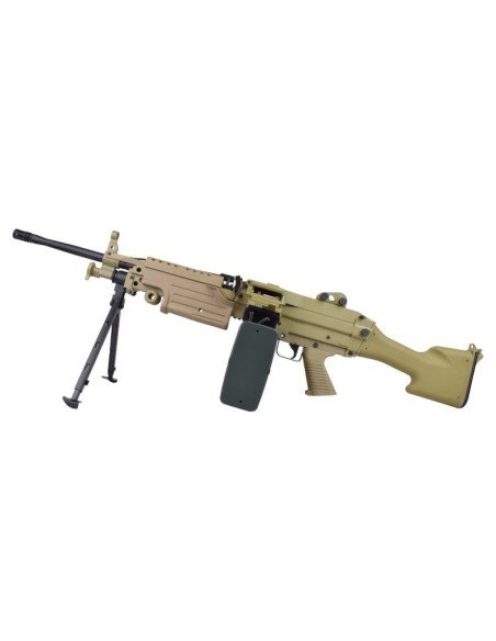 Ametralladora eléctrica M249-MK2 Metal Version Dark Earth - A&K