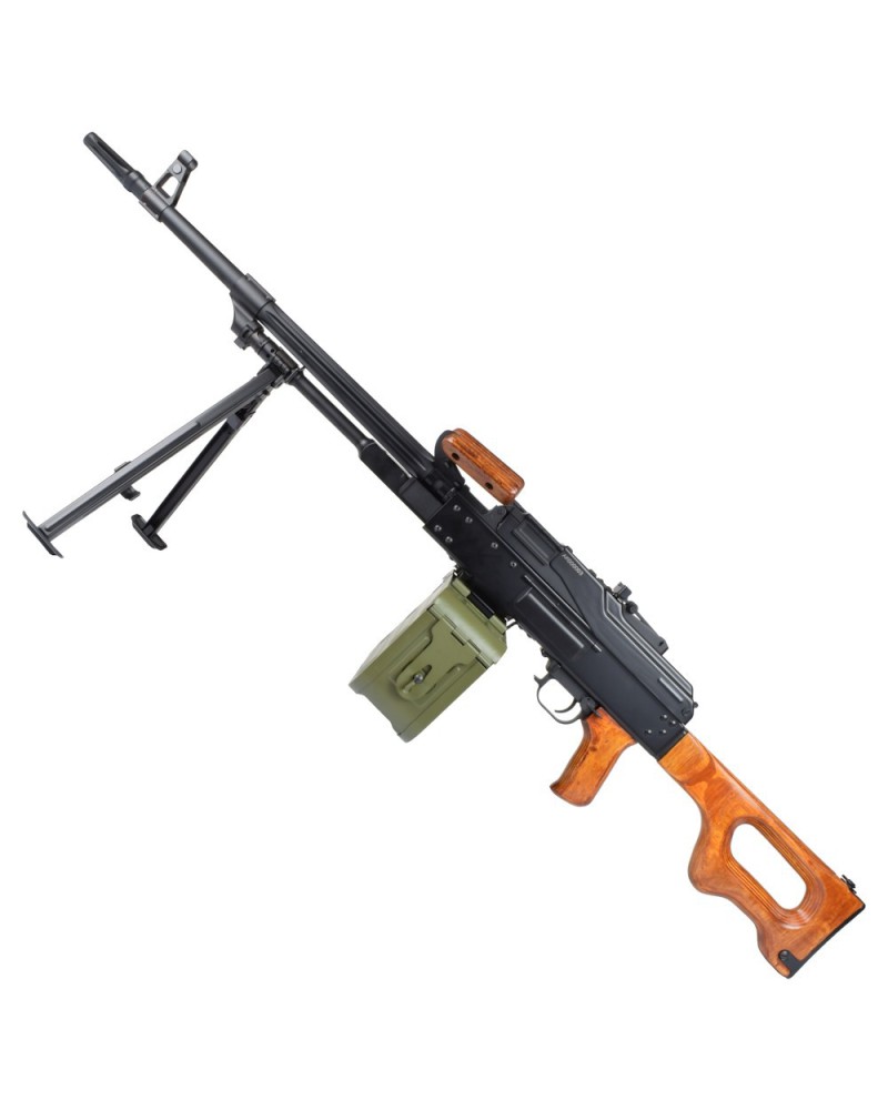 Fusil eléctrico PK-W Black y madera real - A&K