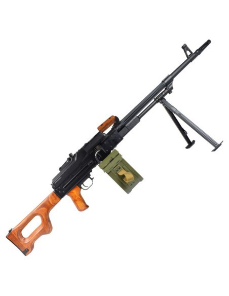 Fusil eléctrico PK-W Black y madera real - A&K