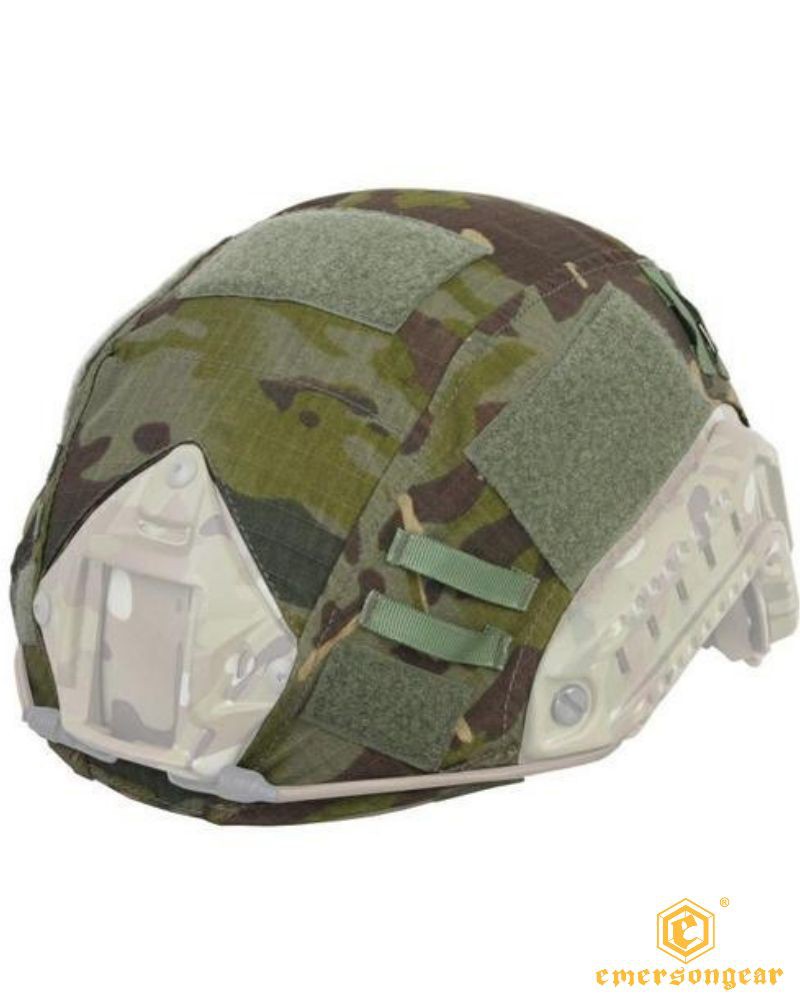 Funda Casco Táctica Boscosa EmersonGear | 6 Velcros