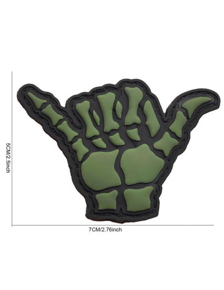 Parche PVC F17 4 unidades OD con velcro | Airsoft Yecla