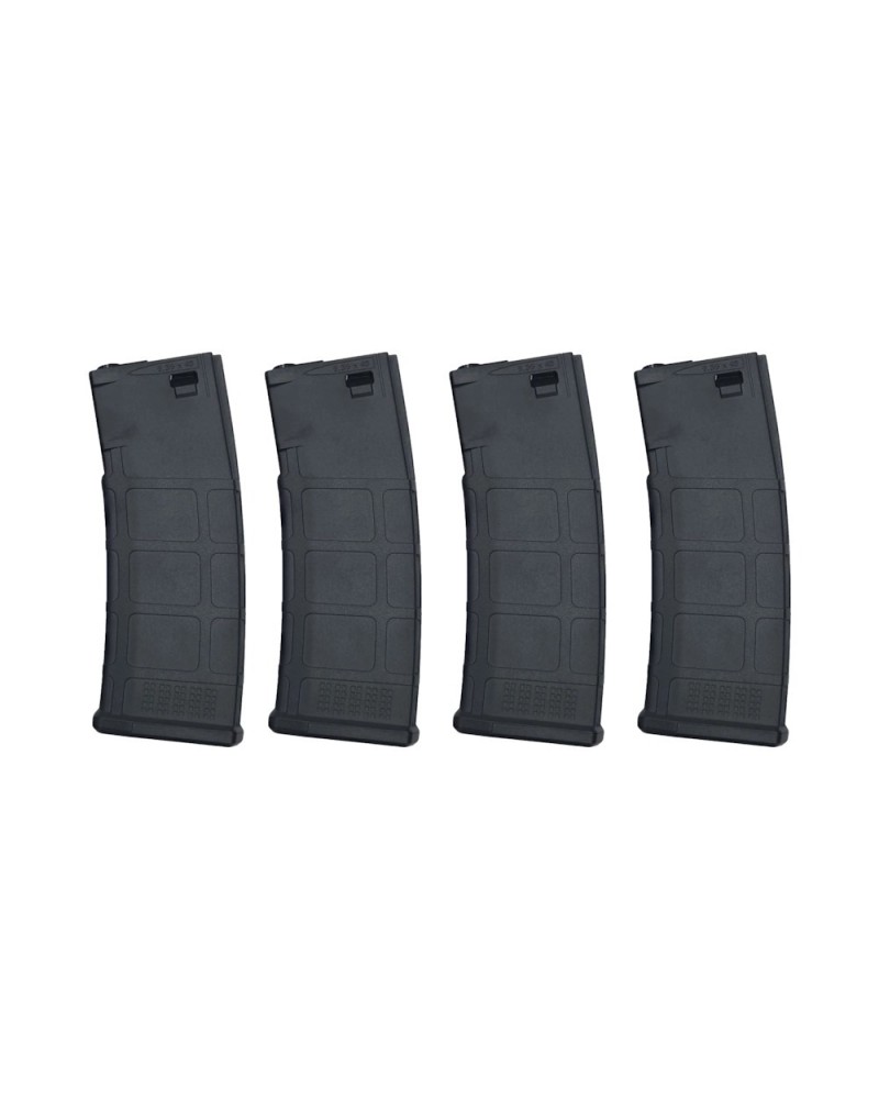 Pack 4 Cargadores Midcap 195 BBs para M4 - Airsoft Helden