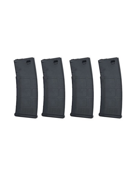 Pack 4 Cargadores Midcap 195 BBs para M4 - Airsoft Helden